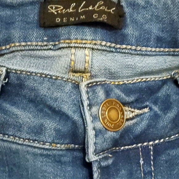 PINK LABEL BRAND WOMEN'S JR SIZE 1 BLUE JEANS - Picture 5 of 7